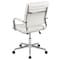 Flash Furniture White LeatherSoft Office Chair BT-20595M-2-WH-GG - alternate 5